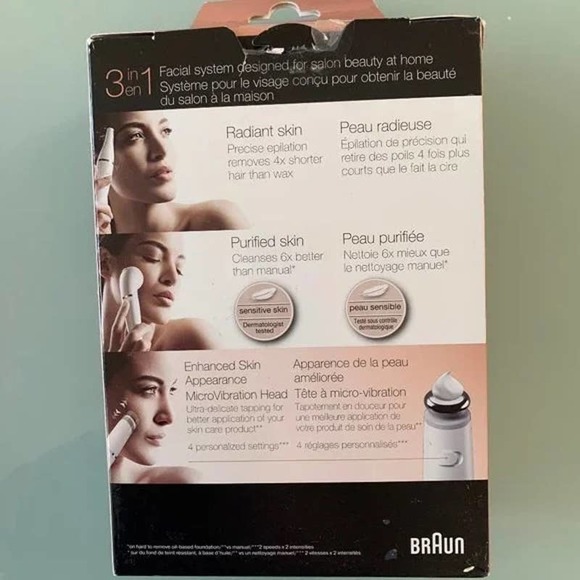 Braun Face Epilator Facespa Pro 911, Facial Hair Removal for Women- OPEN BOX! - Picture 3 of 10